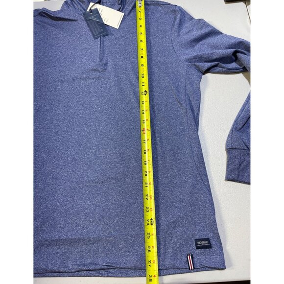 Heritage Report Collection Mens Size Small Blue Half-Zip Pullover Top - Picture 6 of 12